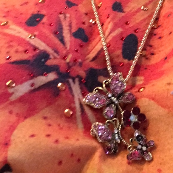 Betsey Johnson Jewelry - Butterfly’s and flowers by Betsy Johnson